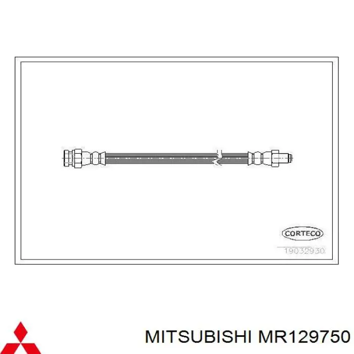 MB081939 Mitsubishi Шланг гальмівний задній