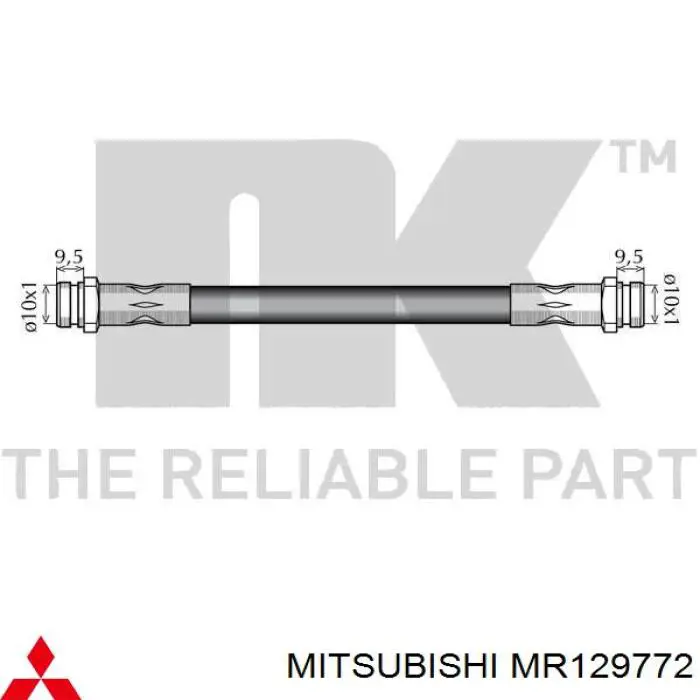 Гальмівні шланги передні MR129772 Mitsubishi