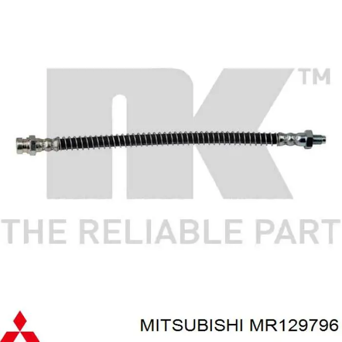 Шланг гальмівний задній Mitsubishi MR129796 ціна, від 9.83 USD