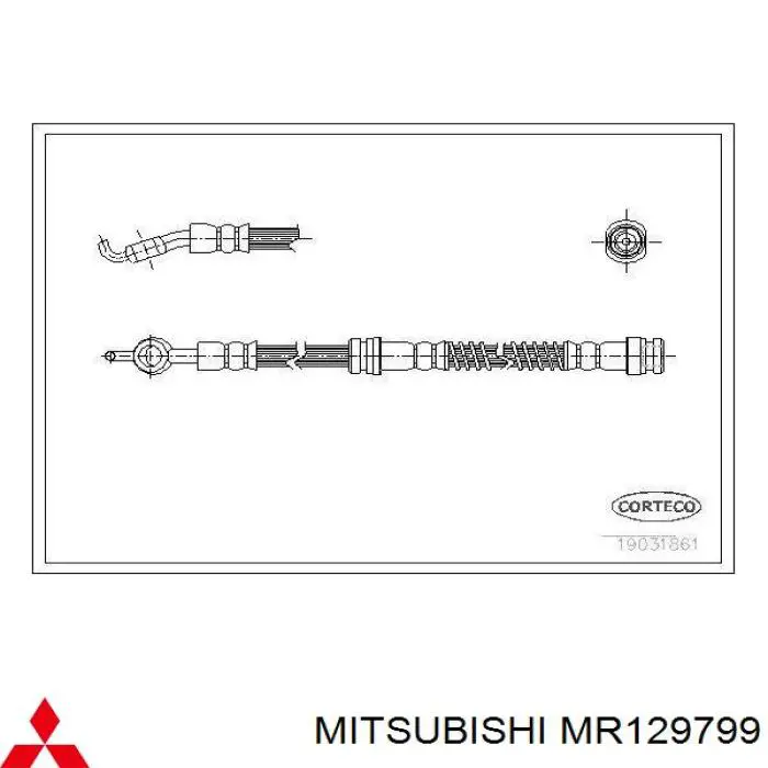 Гальмівні шланги передні MB857426 Chrysler