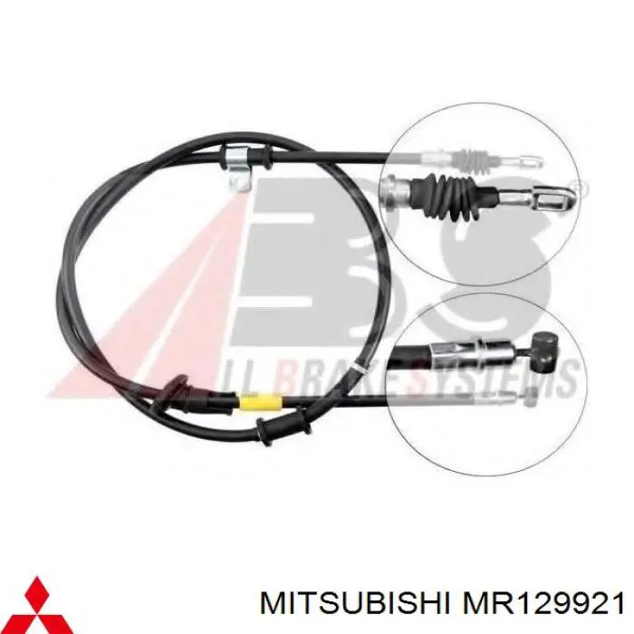 Трос ручного гальма задній, лівий MR129921 Mitsubishi