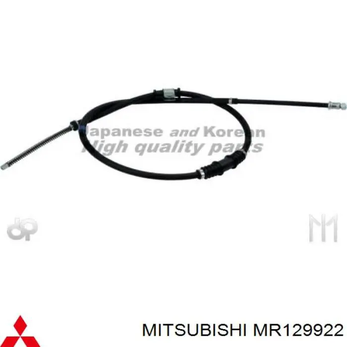 Трос ручного гальма задній, правий MR129922 Mitsubishi