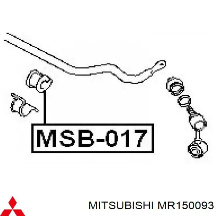 Подушка стабілізатора Mitsubishi MR150093 ціна, від 2.24 USD