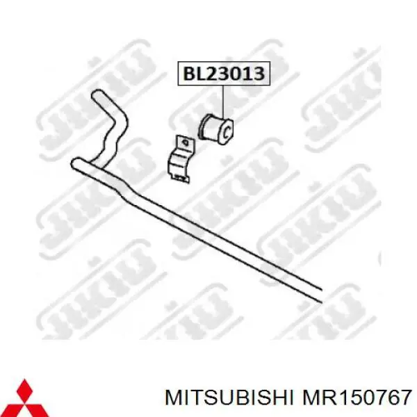 Втулка стабілізатора переднього, зовнішня Mitsubishi MR150767 ціна, від 3.45 USD