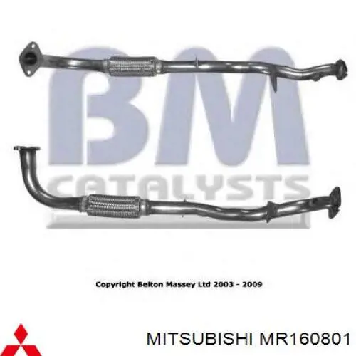 BM70437 BM Catalysts Труба приймальна (штани) глушника, передня