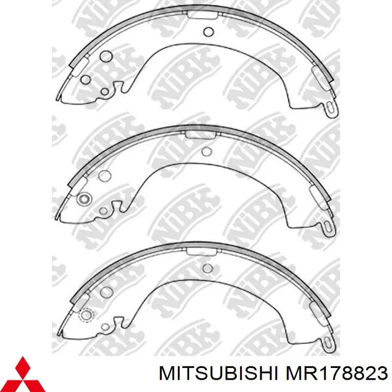 Купити MR178823 Mitsubishi Колодки гальмові задні, барабанні
