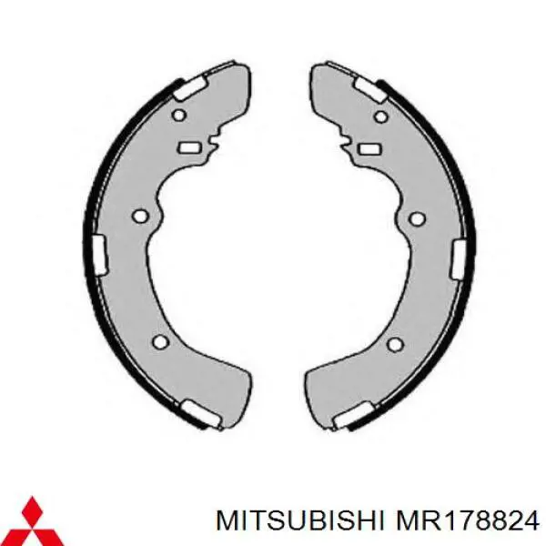 Колодки гальмові задні, барабанні MR178824 Mitsubishi