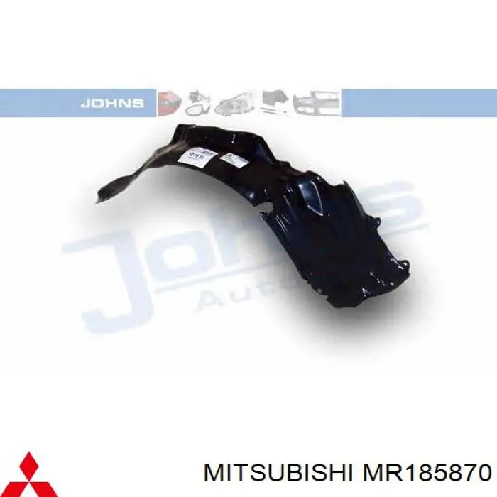 Підкрилок переднього крила, правий на Mitsubishi Colt V CJA