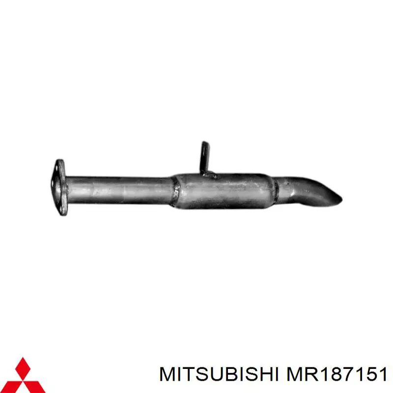 Глушник, задня частина MR187151 Mitsubishi