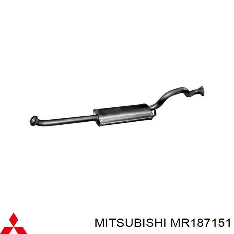 Вихлопна труба Mitsubishi MR187151 ціна, від 76.02 USD