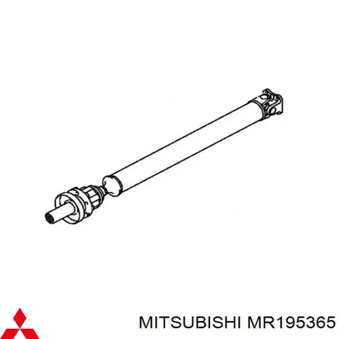 Вал карданний задній, у зборі Mitsubishi MR195365 ціна, від 108.00 USD