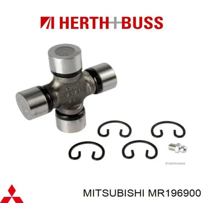 Хрестовина карданного валу, переднього Mitsubishi MR196900 ціна, від 13.11 USD