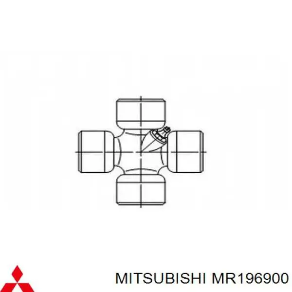 Купити MR196900 Mitsubishi Хрестовина карданного валу, переднього