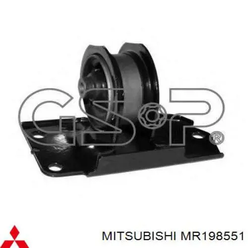 MR198551 Mitsubishi подушка (опора двигуна, задня)