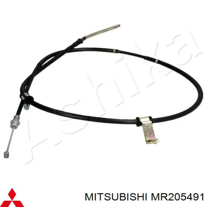 MR205491 Mitsubishi трос ручного гальма задній, лівий