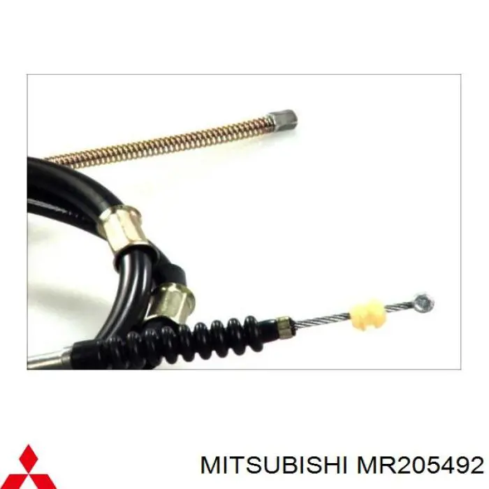 MR205492 Mitsubishi трос ручного гальма задній, правий
