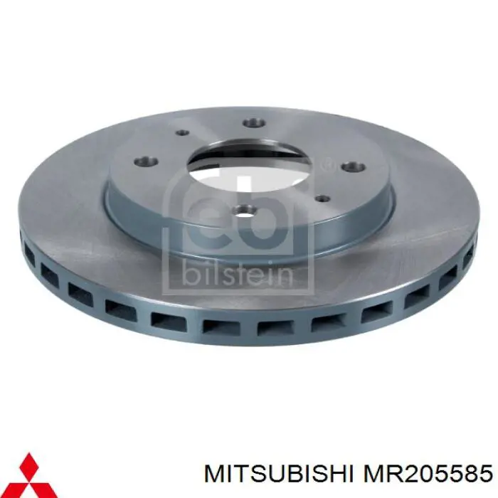 Диск переднього гальма Mitsubishi MR205585 ціна, від 34.07 USD