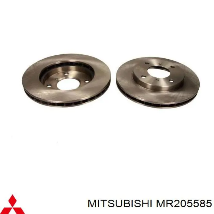 MR205585 Mitsubishi диск гальмівний передній