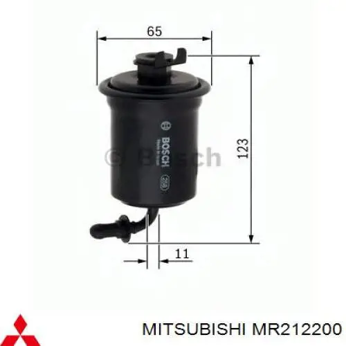 Фільтр тонкого очищення палива Mitsubishi MR212200 ціна, від 5.10 USD