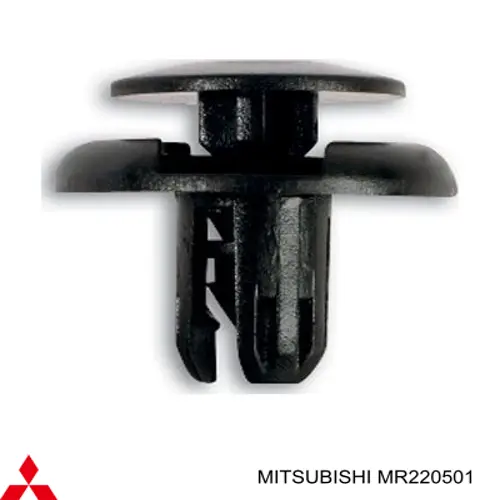 MR220501 Mitsubishi пістон (кліп кріплення підкрилки переднього крила)