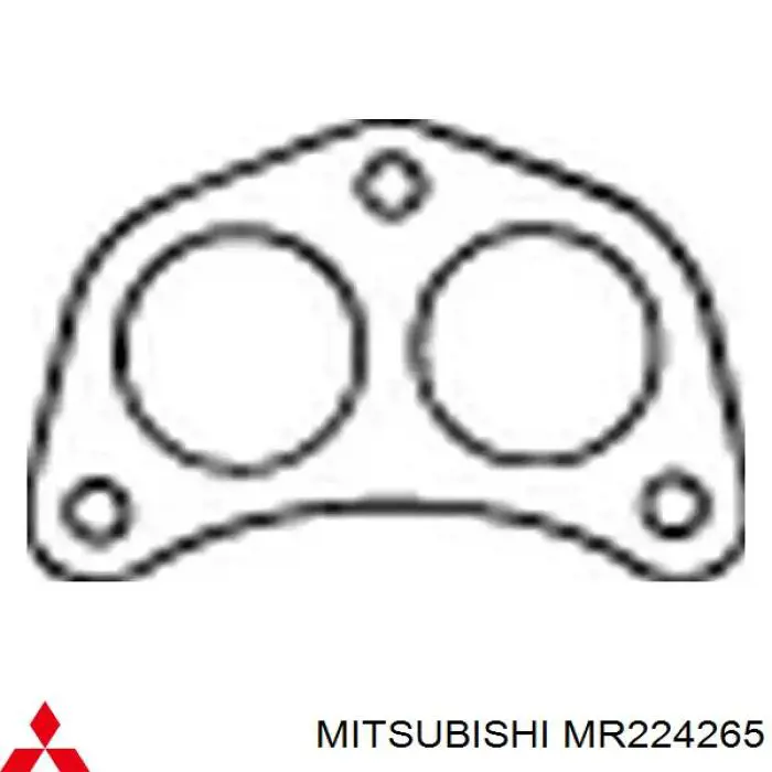 MR224264 Mitsubishi прокладка прийомної труби глушника