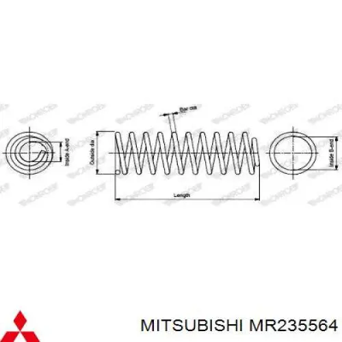 Купити MR235564 Mitsubishi Задні пружини