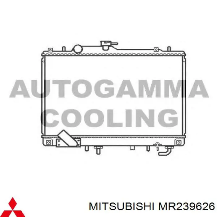 Радіатор MR239626 Mitsubishi