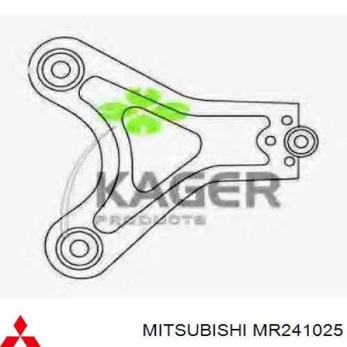 Купити MR296027 Mitsubishi Лівий важіль передній нижній підвіски