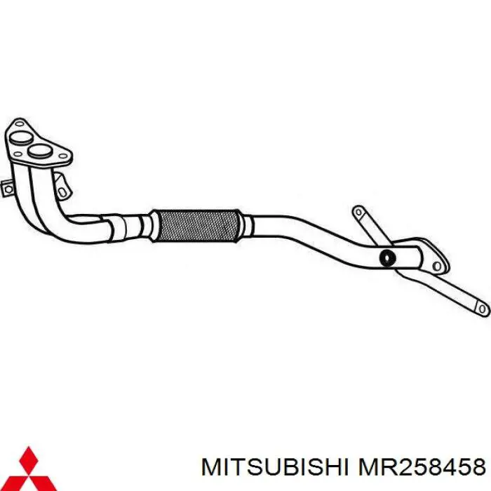 MR258458 Mitsubishi Труба приймальна (штани) глушника, передня