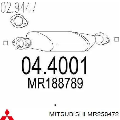 Газопроводи (колектор випускний) Mitsubishi Colt V хетчбек (CJA) (1996 - 2004) ціна, від 50.68 USD