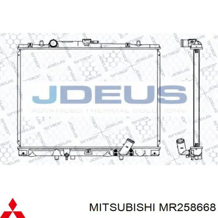 Купити MR258668 Mitsubishi Радіатор двигуна