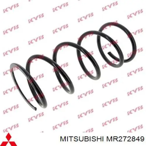 MR272849 Mitsubishi Пружина амортизатора передняя