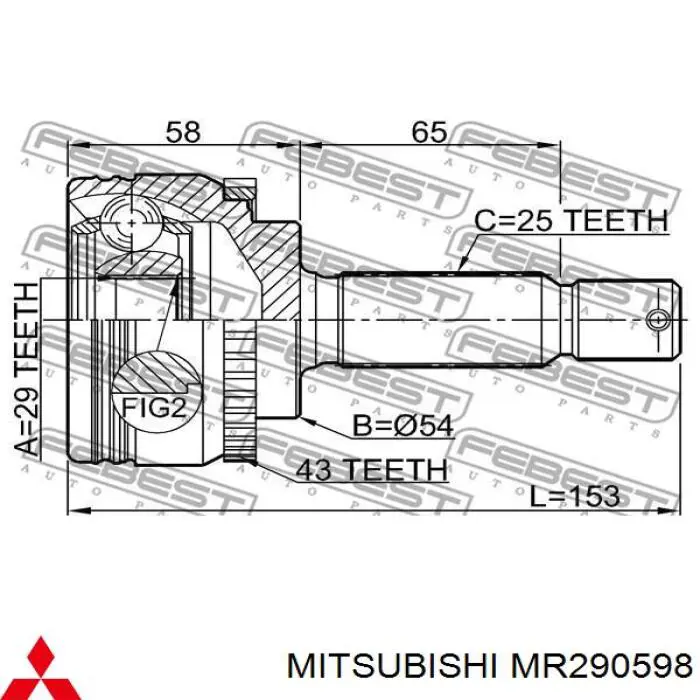 MR290598 Mitsubishi 