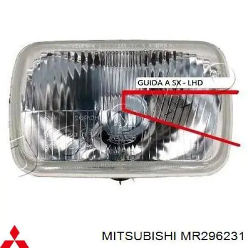 MR296231 Mitsubishi фара ліва