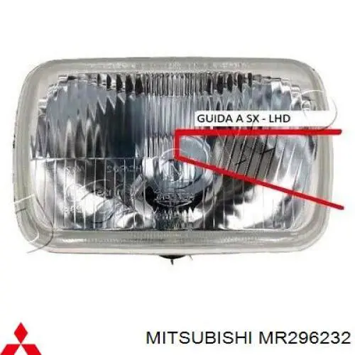 MR296232 Mitsubishi фара права