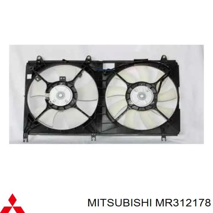 Вентилятор / крильчатка радіатора охолодження, лівий Mitsubishi MR312178 ціна, від 19.92 USD