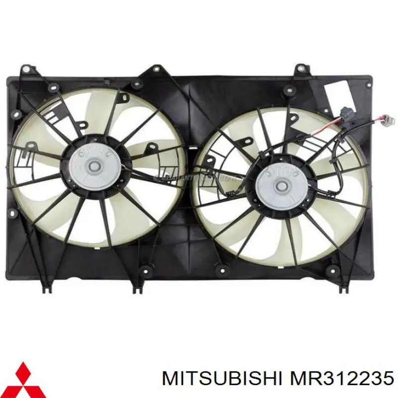Дифузор (кожух) радіатора охолодження Mitsubishi Galant (Міцубісі Галант)
