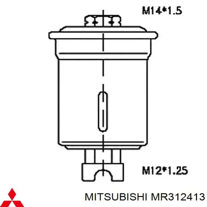 Паливний фільтр MR312413 Mitsubishi