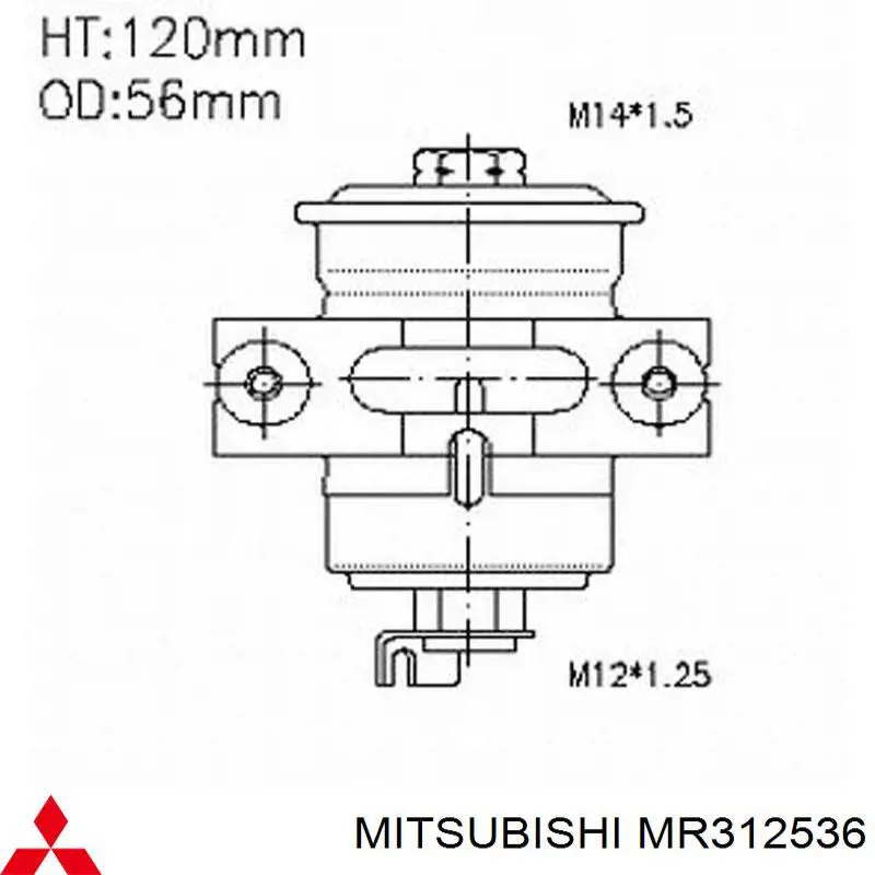 Фільтр тонкого очищення палива Mitsubishi MR312536 ціна, від 5.09 USD