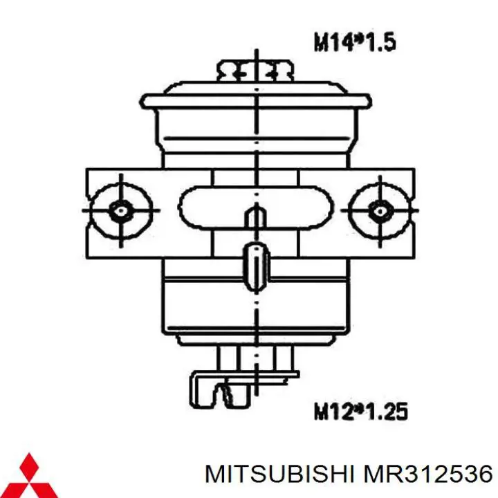 Купити MR312536 Mitsubishi Фільтр-відстійник палива грубої очистки