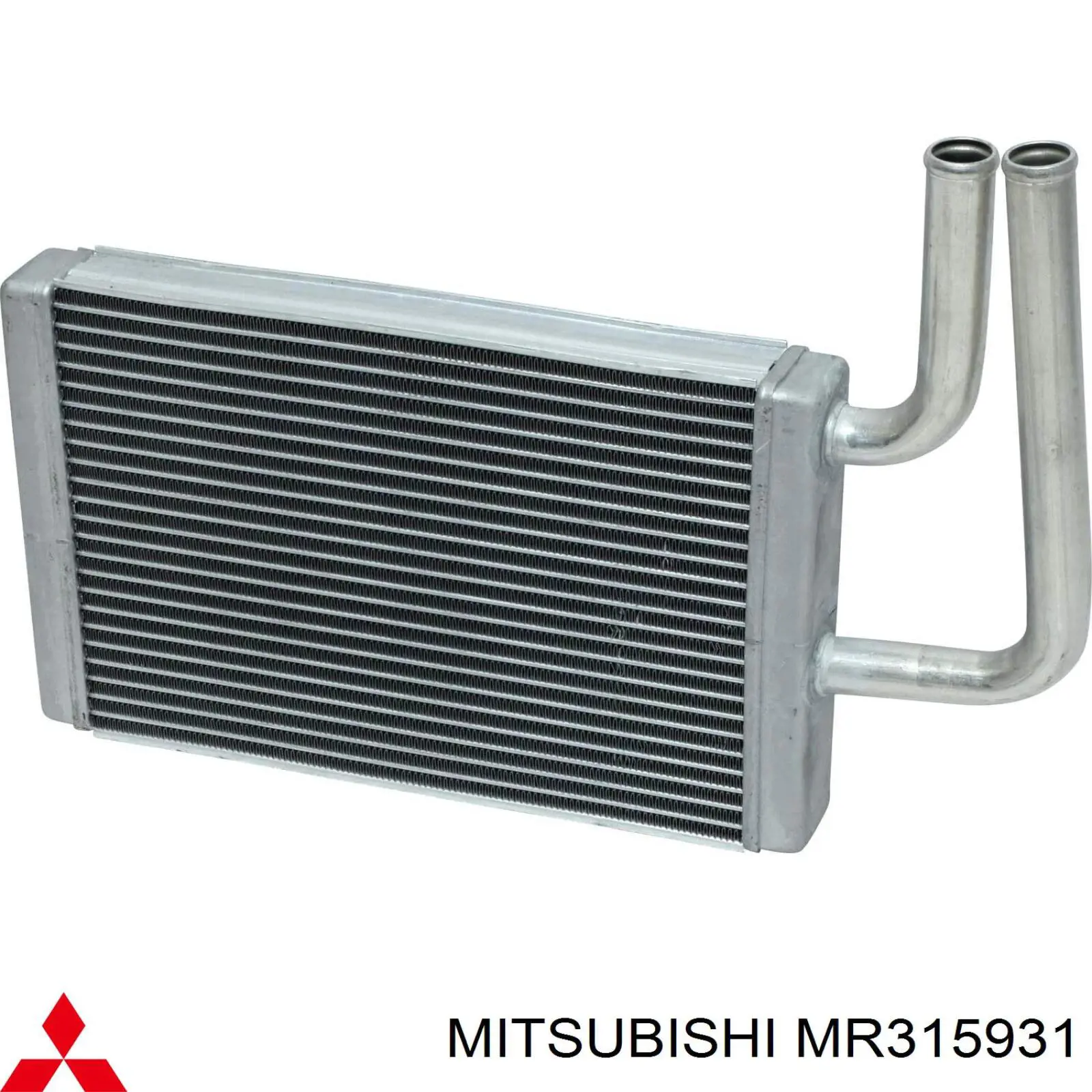 Радиатор печки (отопителя) - аналог хорошего качества на Mitsubishi Galant VIII 