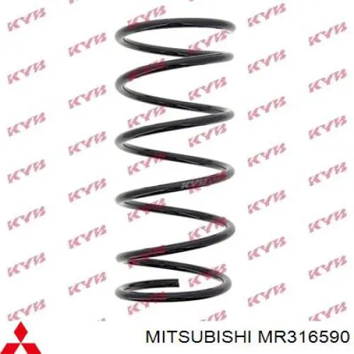 MR316590 Mitsubishi пружина передня