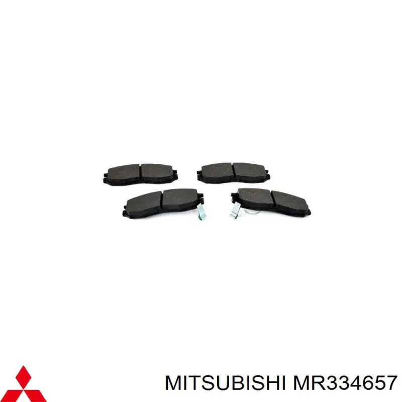 Купити MR334657 Mitsubishi Колодки гальмівні передні, дискові