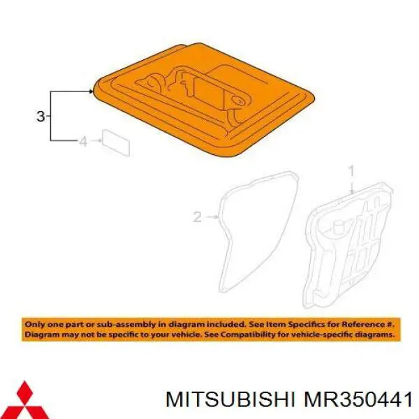 Фільтр коробки автомат Mitsubishi MR350441 ціна, від 11.52 USD