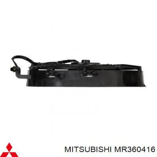 MR360416 Mitsubishi Дифузор радіатора кондиціонера, в зборі з крильчаткою і двигуном