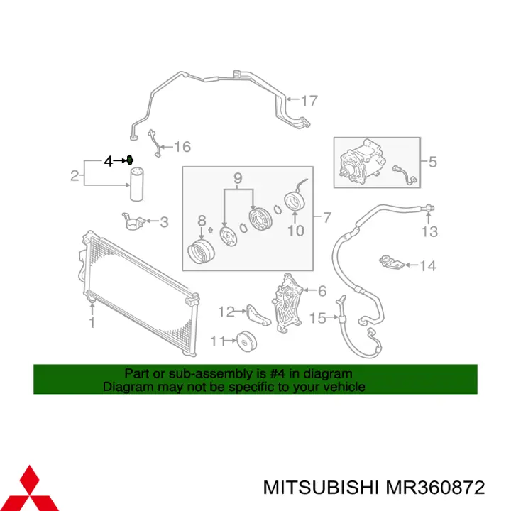Датчик абсолютного тиску кондиціонера Mitsubishi Carisma (DA) (Міцубісі Карізма)