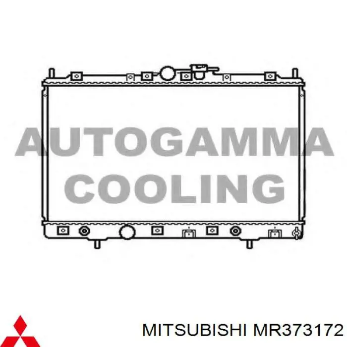 Радіатор основний Mitsubishi MR373172 ціна, від 93.68 USD