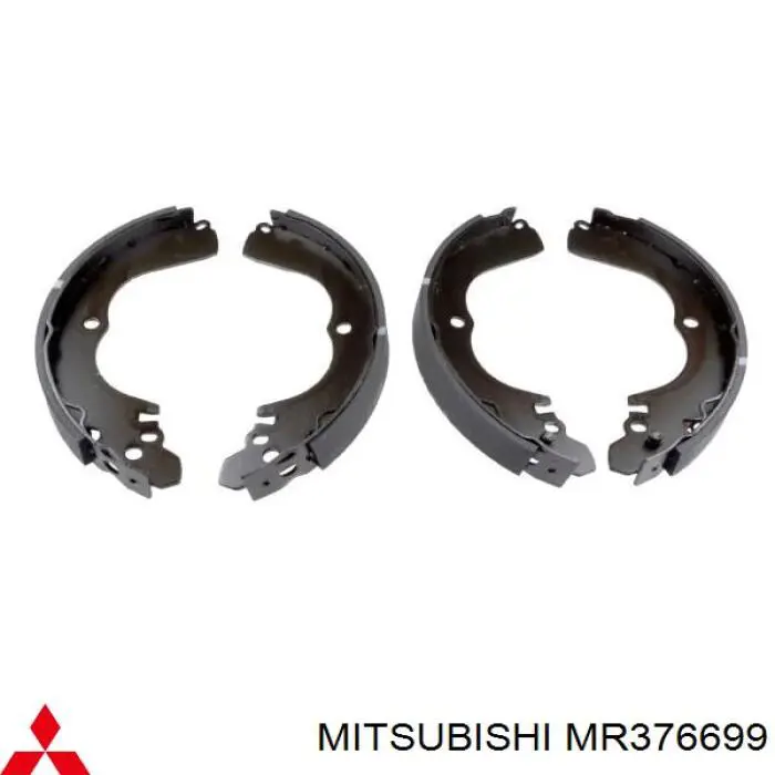 MR376699 Mitsubishi Колодки гальмівні задні, барабанні
