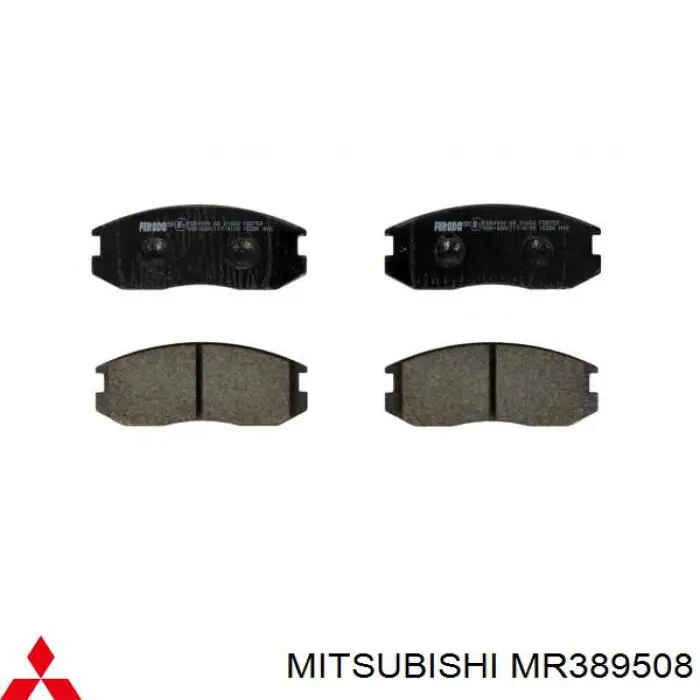 MR389508 Mitsubishi колодки гальмівні передні, дискові