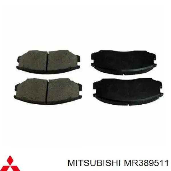 Колодки гальмівні передні, дискові MR389511 Mitsubishi